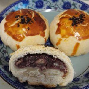 美味的无糖红豆酥饼