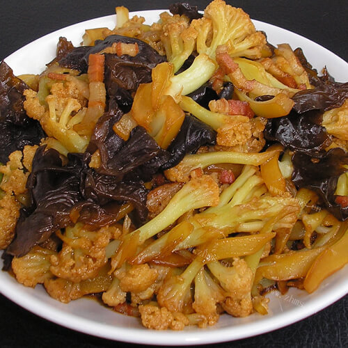 香梅的豆豉腊肉煸花菜