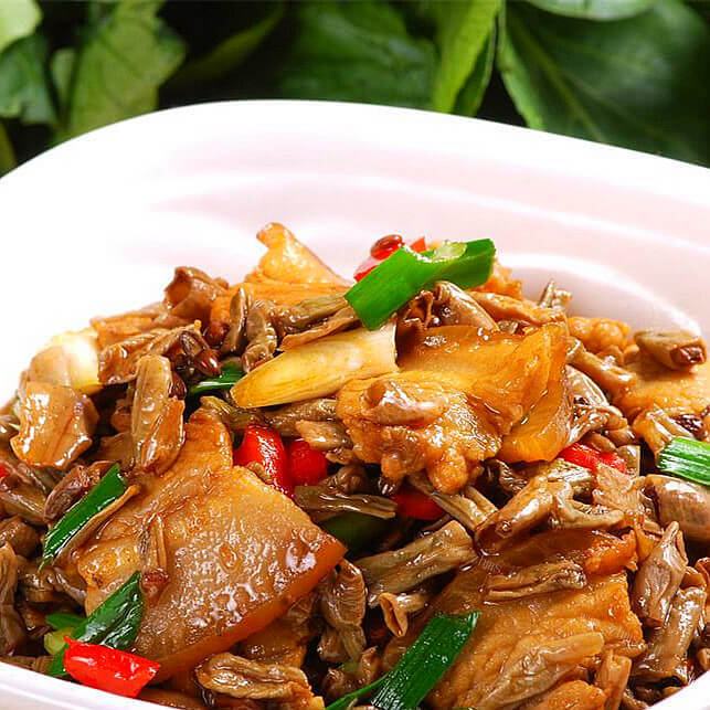 家常五花肉炖豆角山药