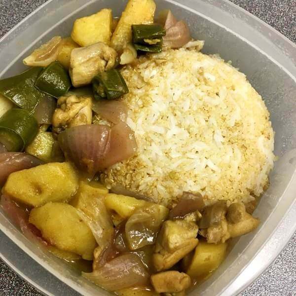 泰式红咖喱羊肉饭