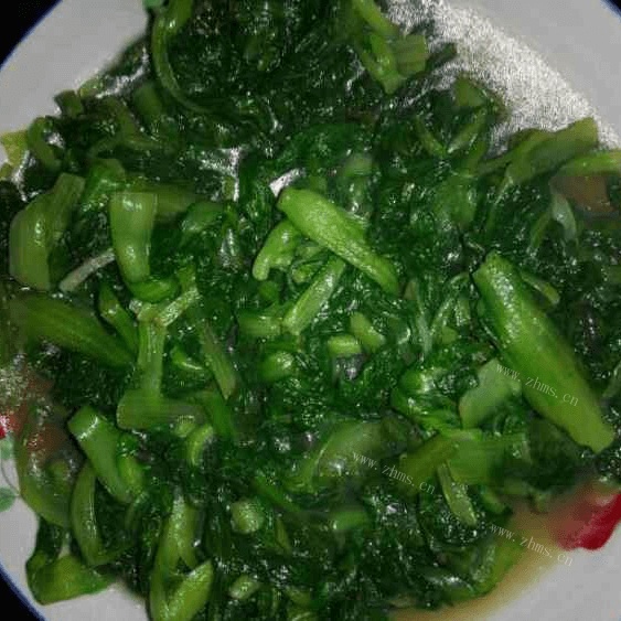 家常菜清炒鸡毛菜