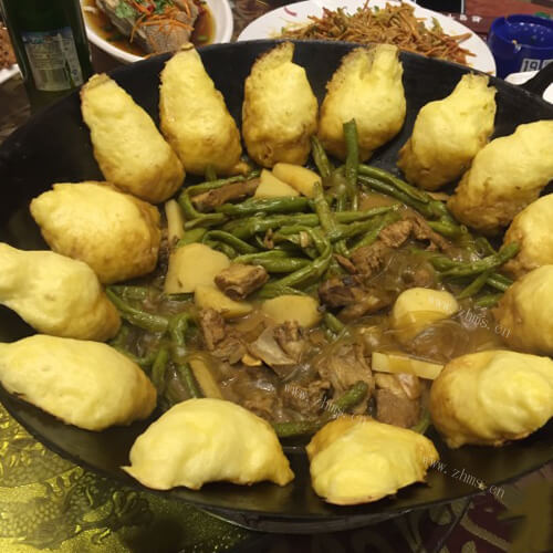 好吃的豆角锅贴一锅出