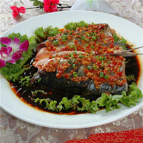 私房菜农家椒香鱼头