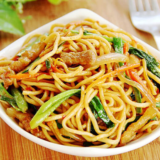 美味的家常炒面