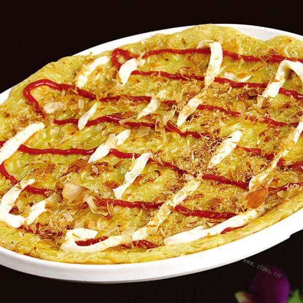美味的虾仁鸡蛋酸菜饼