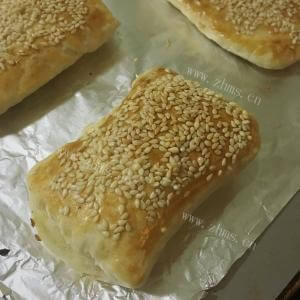 美味的白芝麻肉饼