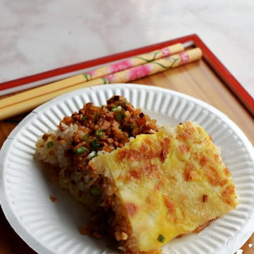 美味的牛肉豆皮
