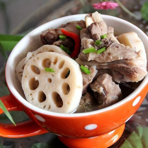 美味的莲藕焖羊肉