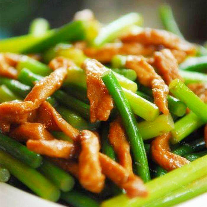 最爱的蒜薹炒肉丝