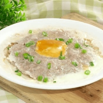 美味的咸蛋蒸肉饼做法图解5)