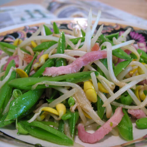 家常豆芽火腿丝