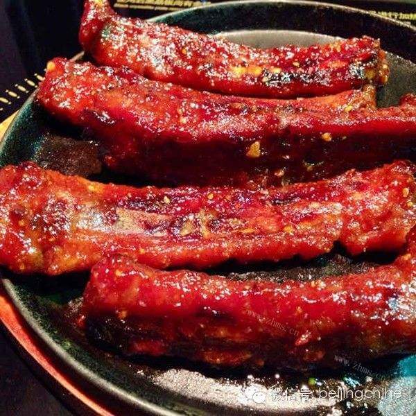 美味的豆豉辣酱烤排骨