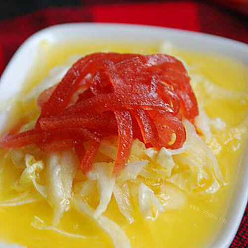 美味橙汁白菜