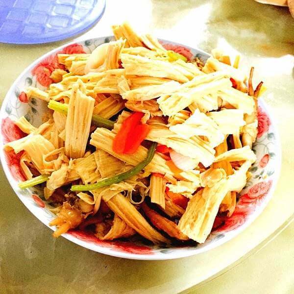 风味独特的咖喱腐竹菜芯
