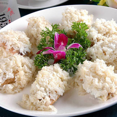 好吃的鸡肉糯米丸子