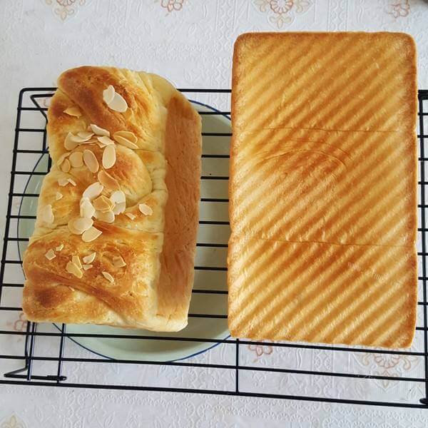 美味的波兰种奶油吐司