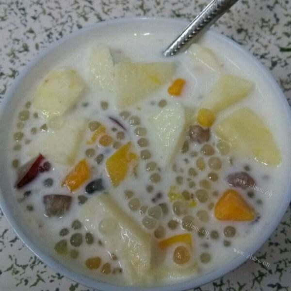 美味水果冬瓜茶西米露
