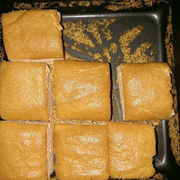 美味的家庭烤蛋糕