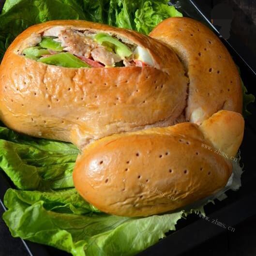 美味的仿火鸡椰蓉面包
