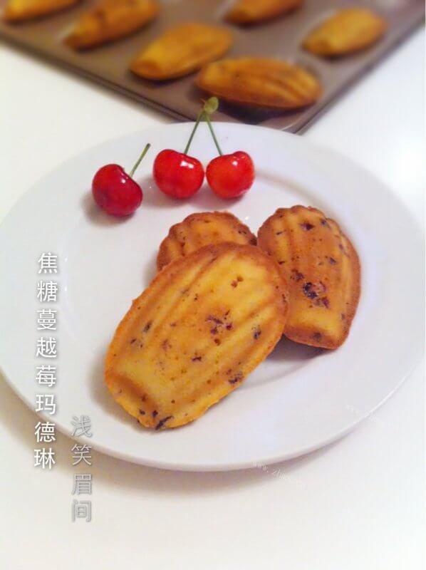 美味焦糖蔓越莓玛德琳做法图解5)