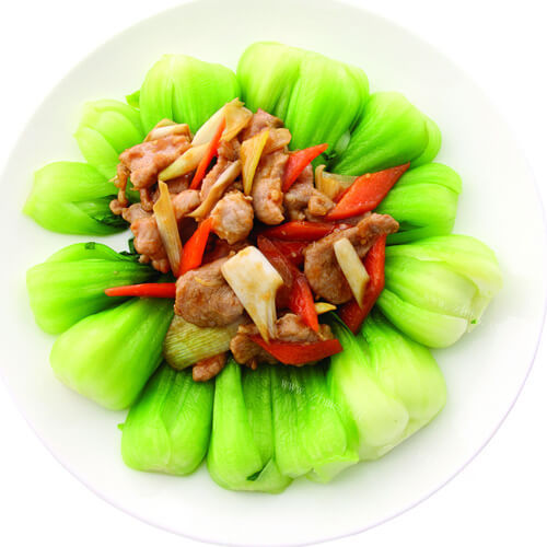 美味的炒三色素菜