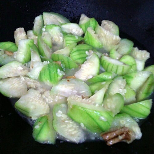 好吃的丝瓜烩肉末#新鲜从这