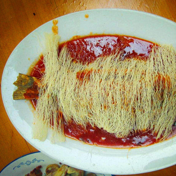 开胃的香炒鱼面