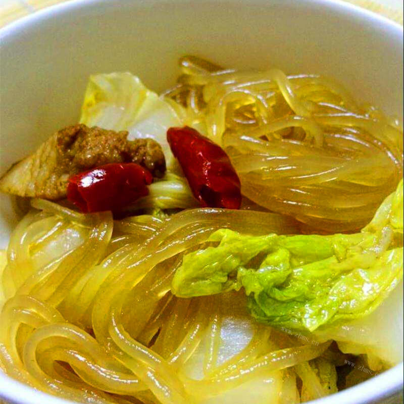 清淡白菜炖粉
