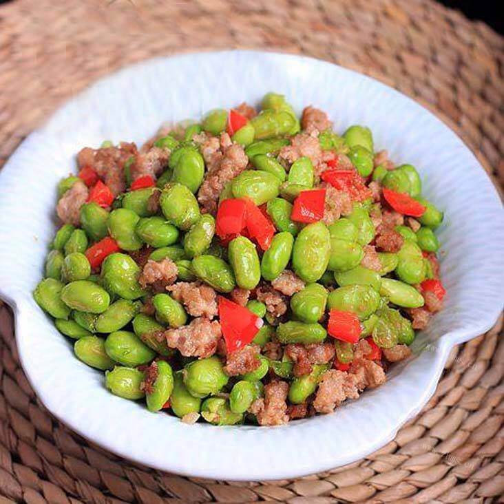 家常肉沫毛豆粒