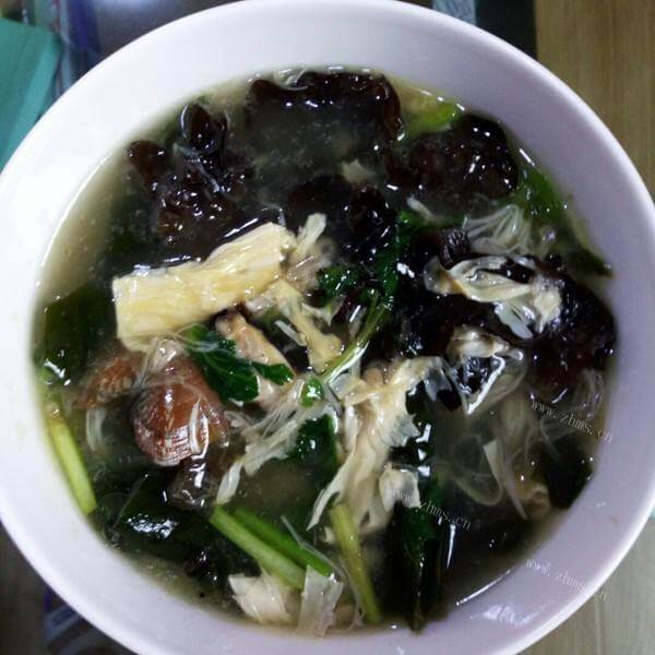 自制腐竹海带汤