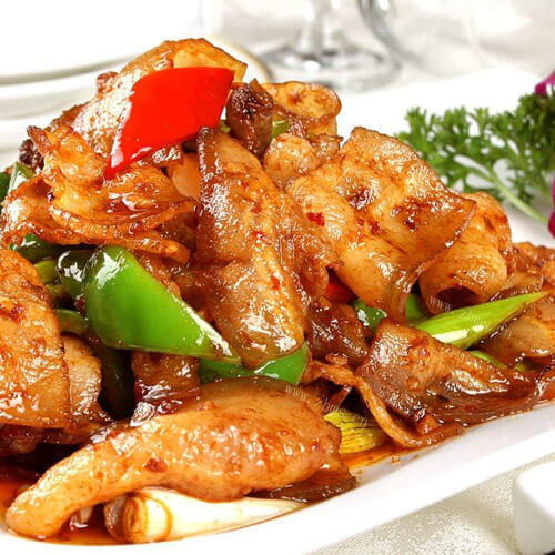 美味的麻辣什锦回锅肉