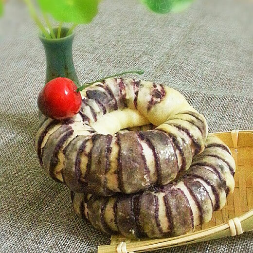 香甜豆沙面包圈