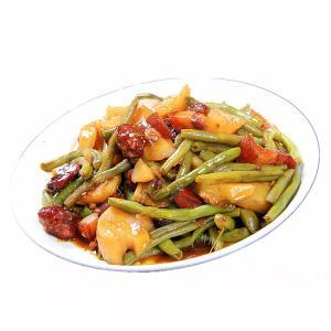 家常南瓜豆角饭