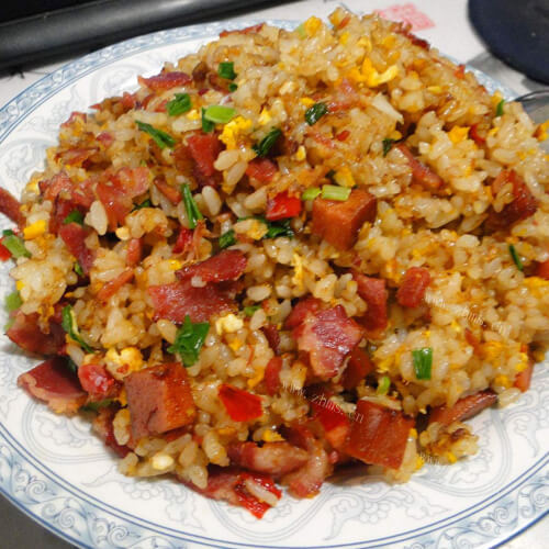 美味的红烧炒饭 