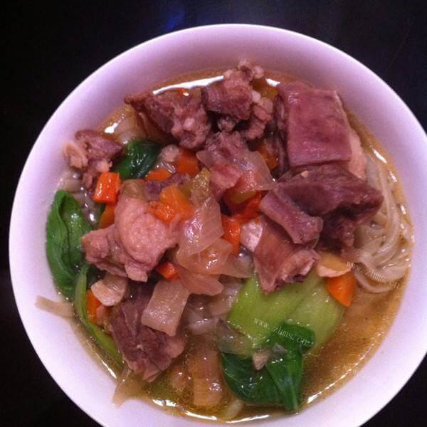 美味羊肉烩火烧