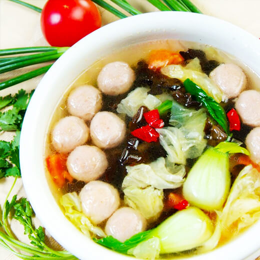 好吃的清汤圆子