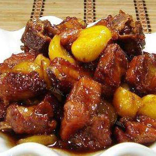 美味的可乐板栗排骨 