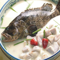 鲜甜的石斑鱼鱼骨汤