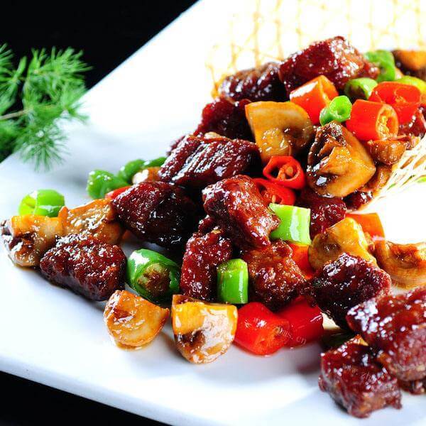 美味的芝加哥牛肉粒
