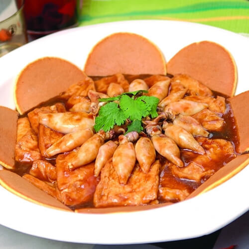 美味的蚝油焖海兔