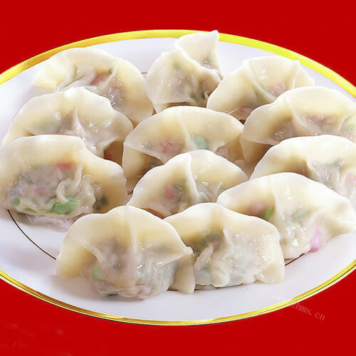 美味的云豆猪肉馅饺子