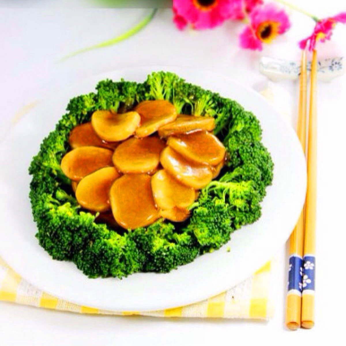 鲍汁兰花杏鲍菇