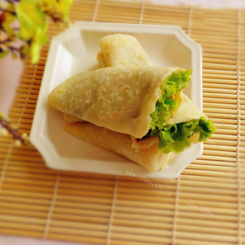 美味的快手卷饼