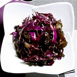 好吃的麻辣紫甘蓝炒木耳
