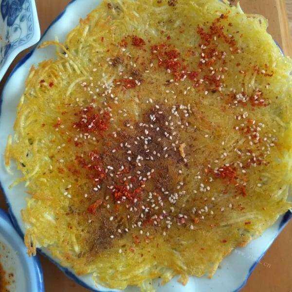 好吃的奶酪芝麻土豆饼