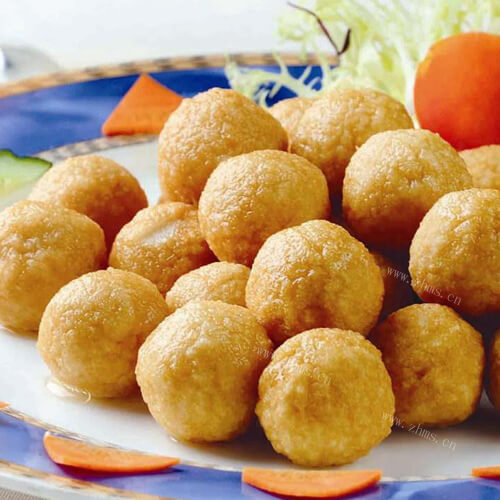 美味黄金鱼丸