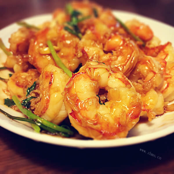 可口蒜味糖醋虾