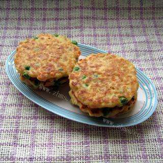 可口的豆渣青菜煎饼