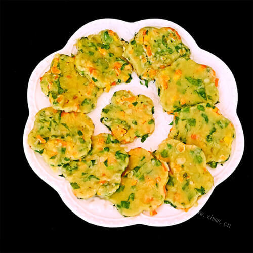 清淡的青菜饼子