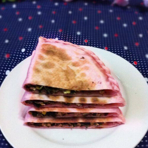 香脆的红苋菜馅饼#多效护理
